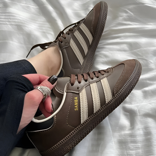 Adidass Samba Og Dark Brown Beige Gum