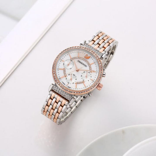 Swarovskkii Passage Chronograph 2Ton-Copper-White