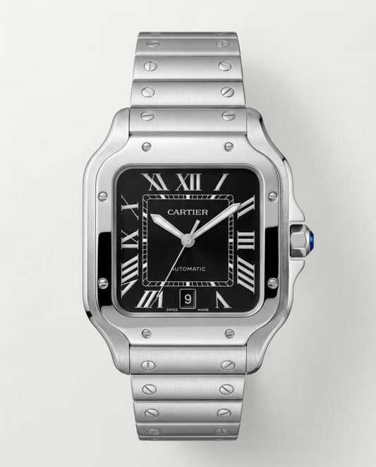 Cartierr Santos Automatic Silver Black