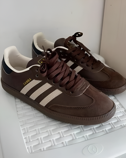 Adidass Samba Og Dark Brown Beige Gum