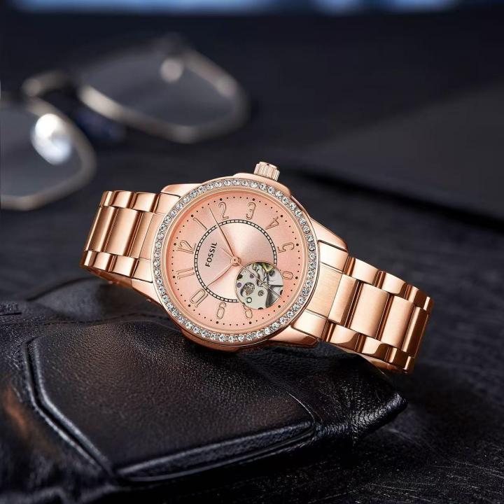 Fossill Architect Automatic Copper-Pink