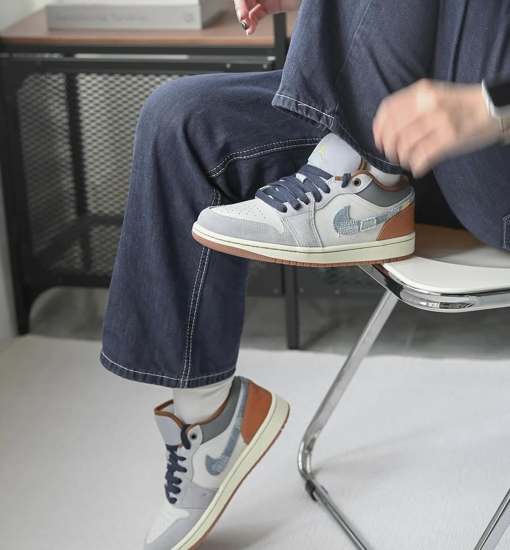 Nikee Air Jordan Retro 1 Low RepAired Denim